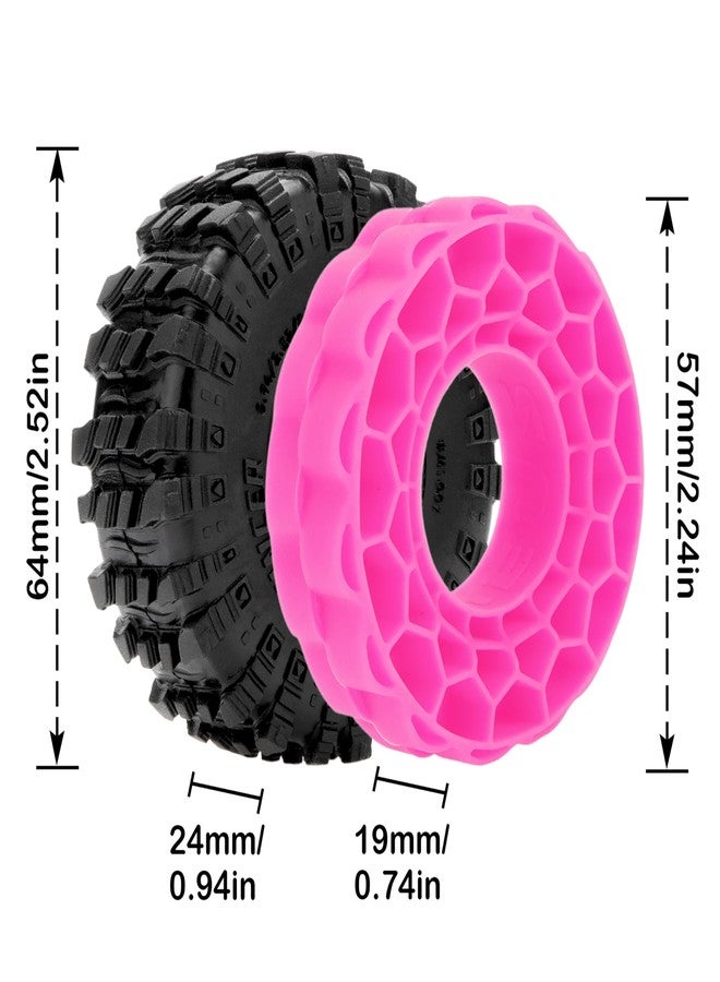 MEUS RACING إطارات MEUS RACING MS6 Super Bouncer Crawler مقاس 1.0 بوصة مع حشوات مطاطية سيليكونية فائقة النعومة لسيارات TRX4M SCX24 FCX24 AX24 1/24 1/18 RC Crawler - Image 2